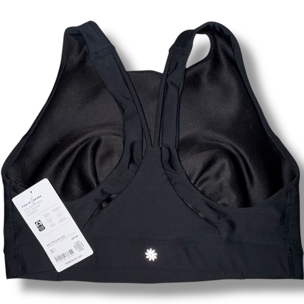 NWT ATHLETA Flex Spacer Bra D-DD - Black XL - Picture 4 of 10